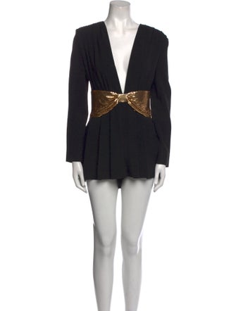 Saint Laurent V-Neck Romper