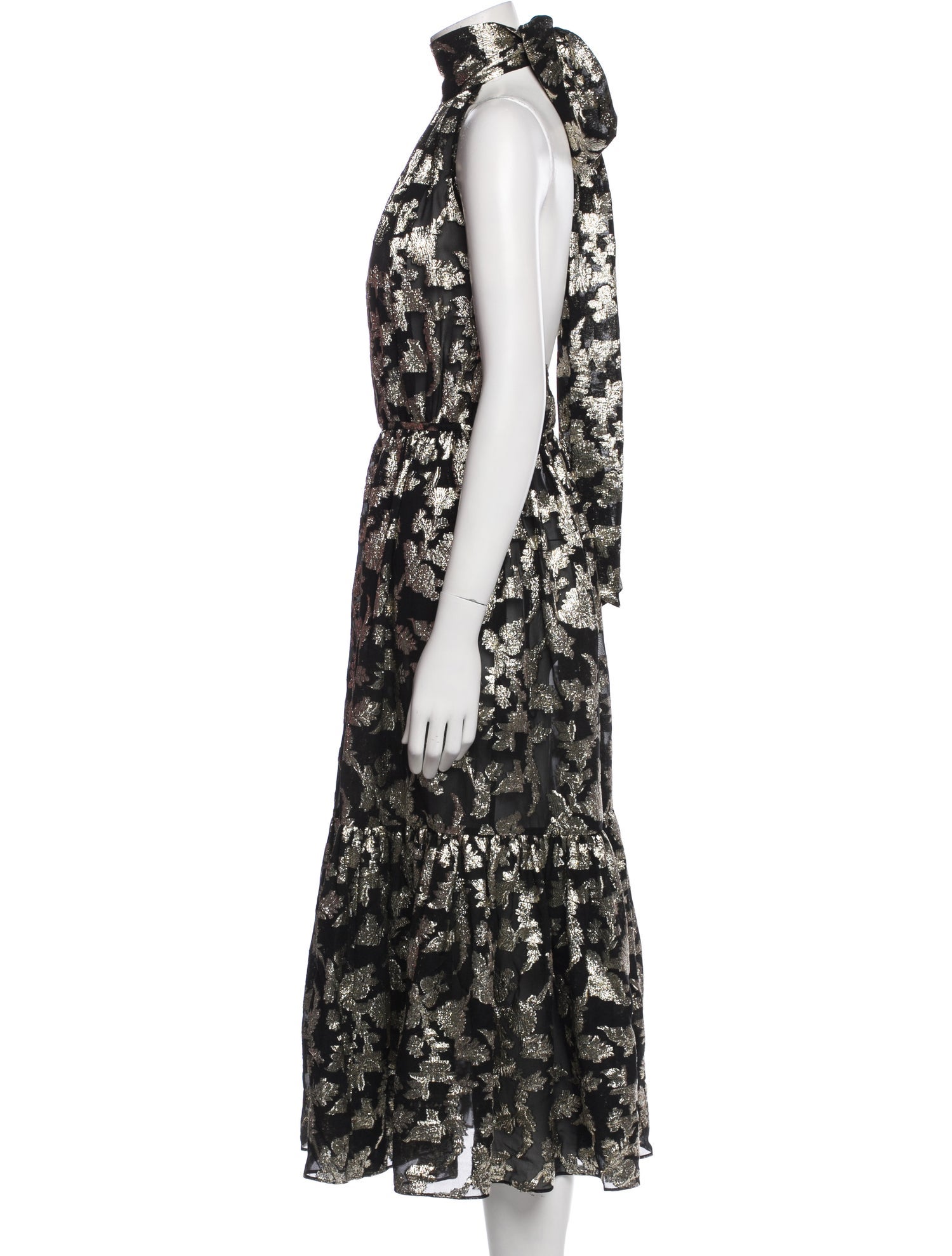 Saint Laurent Silk Long Dress w/ Tags