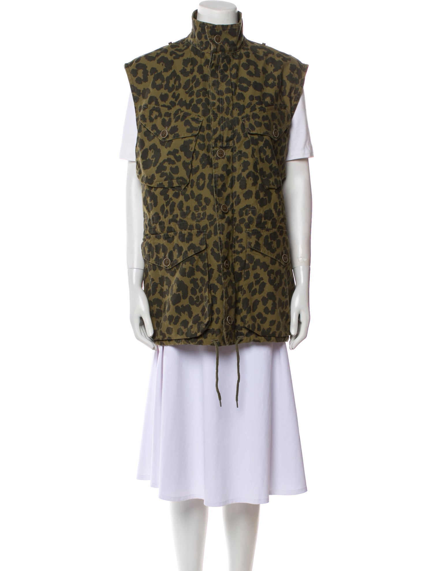 Saint Laurent Animal Print Vest