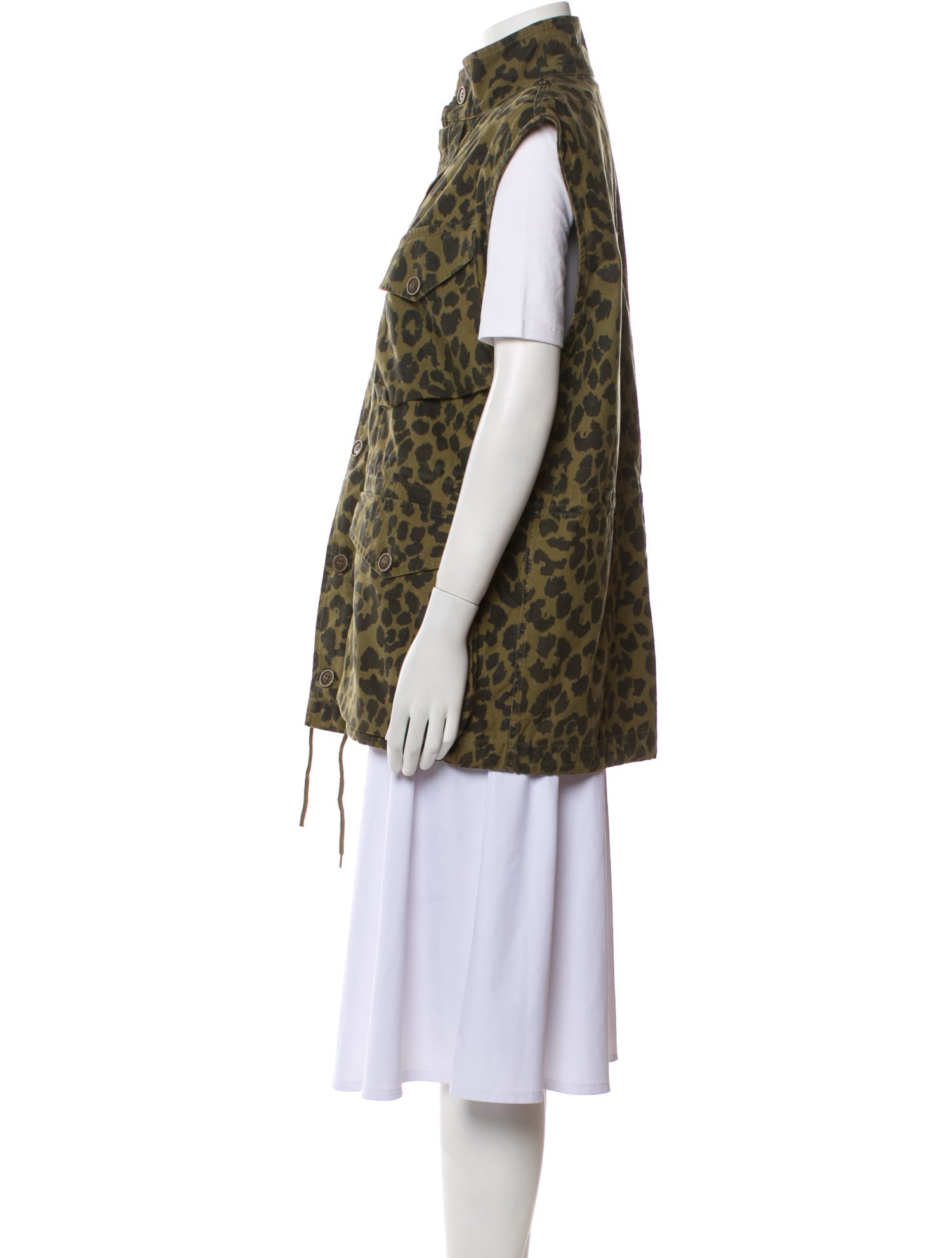 Saint Laurent Animal Print Vest