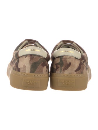 Saint Laurent Canvas Printed Sneakers