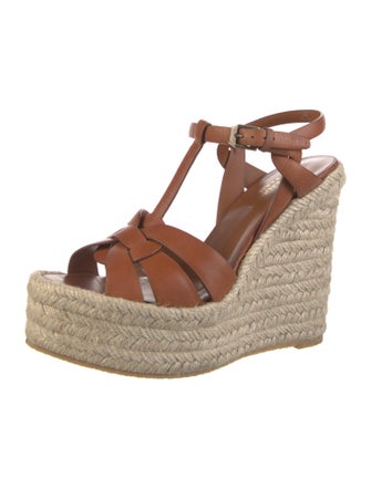 Saint Laurent Leather Espadrilles