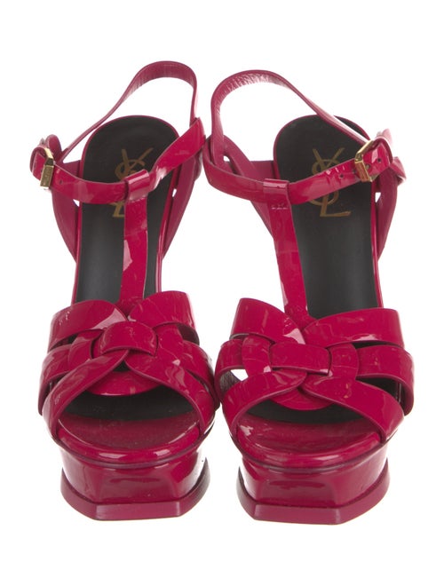Saint Laurent Patent Leather T-Strap Pumps