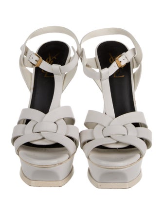 Saint Laurent Leather T-Strap Pumps