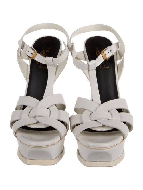 Saint Laurent Leather T-Strap Pumps