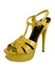 Saint Laurent Patent Leather T-Strap Pumps