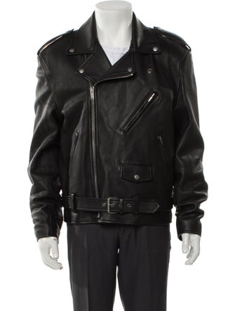 Saint Laurent 2024 Lambskin Moto Jacket