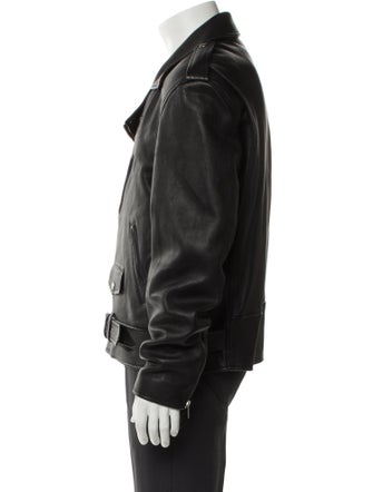 Saint Laurent 2024 Lambskin Moto Jacket