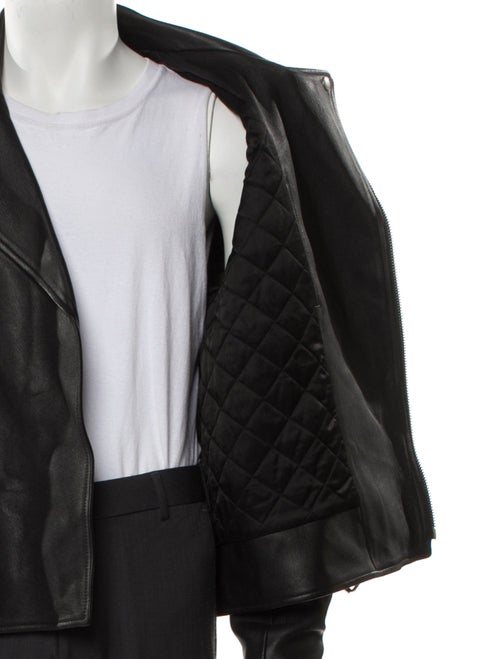 Saint Laurent 2024 Lambskin Moto Jacket