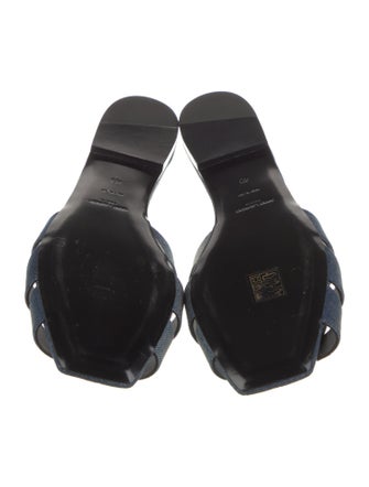Saint Laurent Denim Slides
