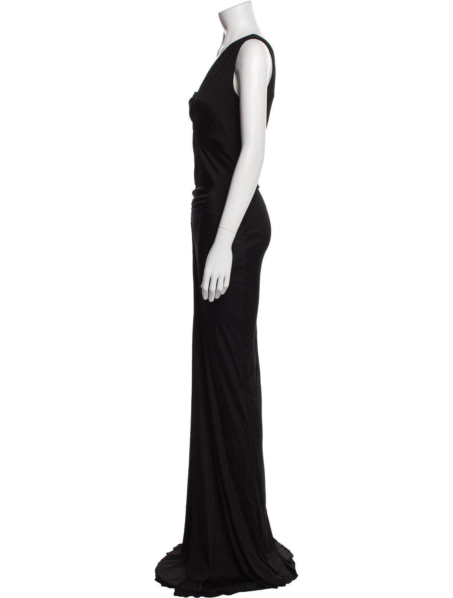 Saint Laurent One-Shoulder Long Dress