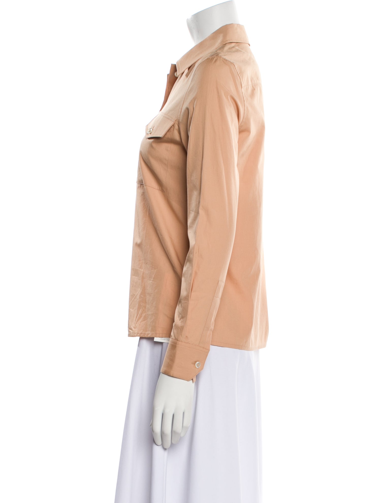 Saint Laurent 2021 Long Sleeve Button-Up Top w/ Tags