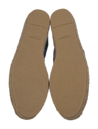 Saint Laurent Denim Embroidered Accent Espadrilles
