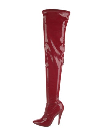 Saint Laurent Patent Leather Boots