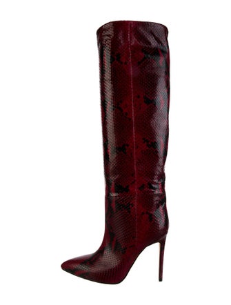 Saint Laurent Snakeskin Animal Print Boots