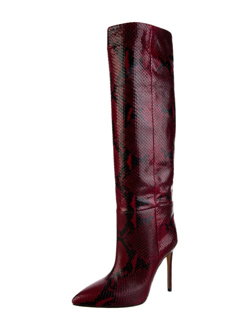 Saint Laurent Snakeskin Animal Print Boots