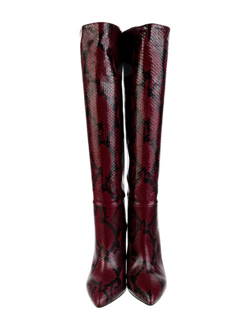 Saint Laurent Snakeskin Animal Print Boots