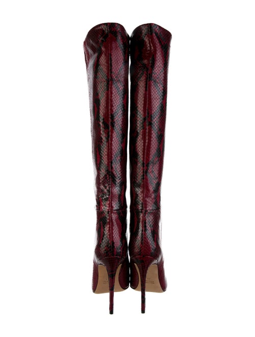 Saint Laurent Snakeskin Animal Print Boots
