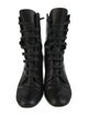 Saint Laurent Leather Lace-Up Boots