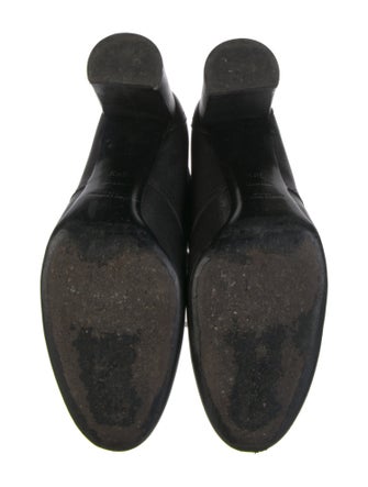 Saint Laurent Leather Lace-Up Boots