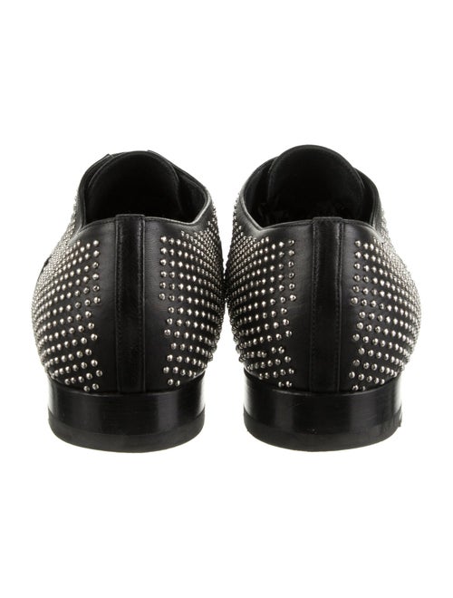 Saint Laurent Leather Studded Accents Oxfords