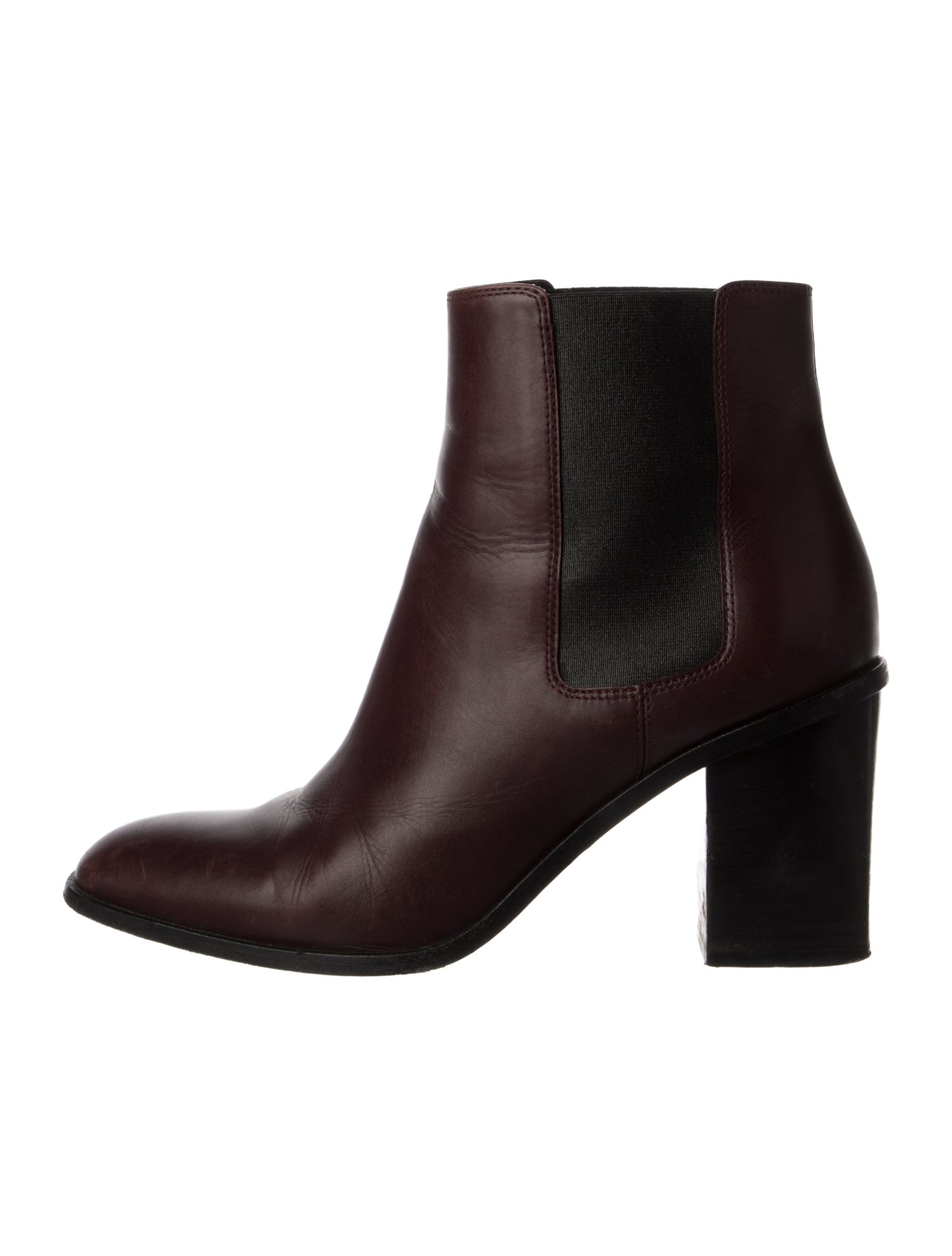 Saint Laurent Leather Colorblock Pattern Chelsea Boots