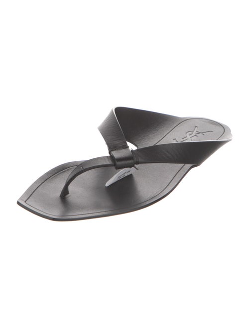 Saint Laurent Leather Slides