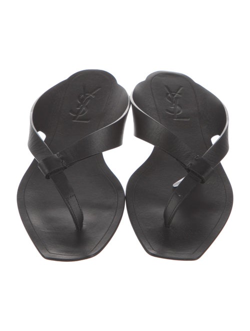 Saint Laurent Leather Slides