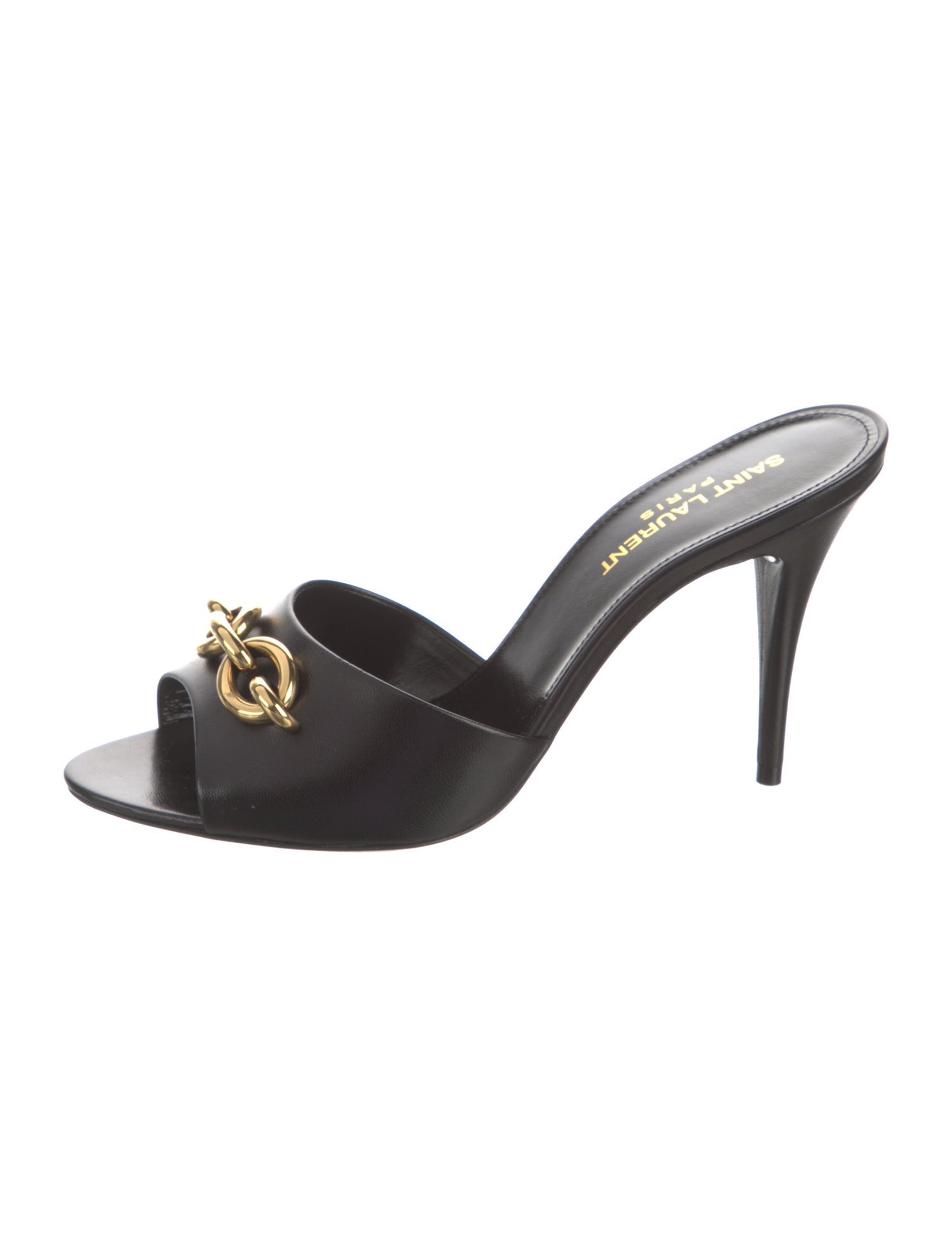 Saint Laurent Leather Slides