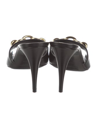 Saint Laurent Leather Slides