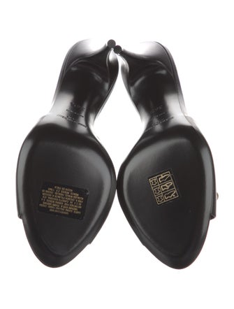 Saint Laurent Leather Slides