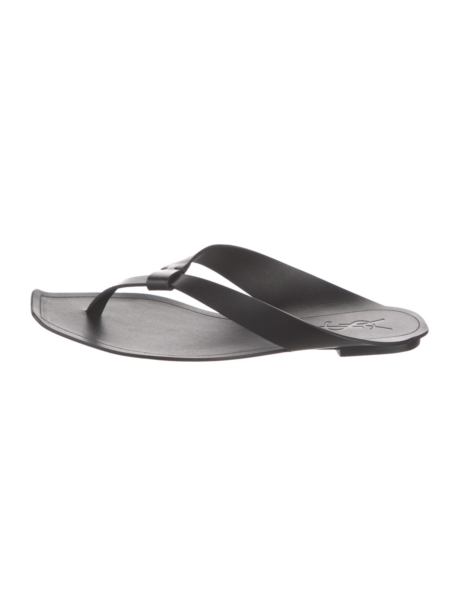 Saint Laurent Leather Slides