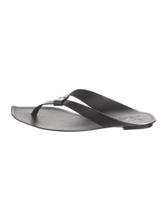 Saint Laurent Leather Slides