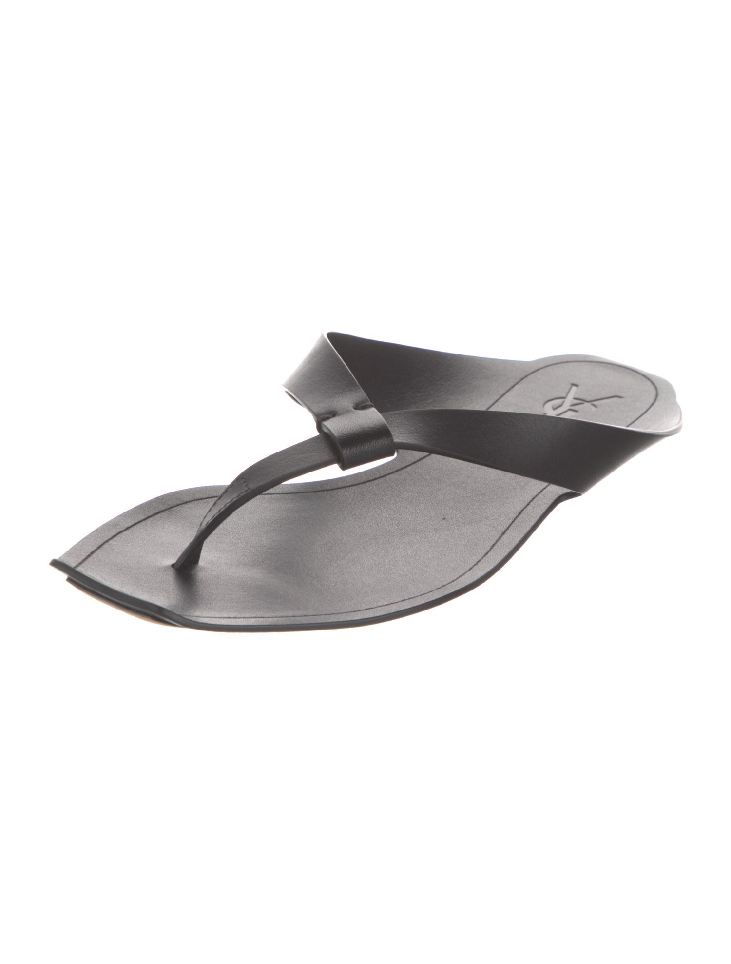 Saint Laurent Leather Slides