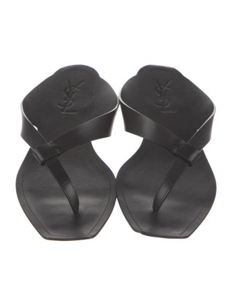 Saint Laurent Leather Slides