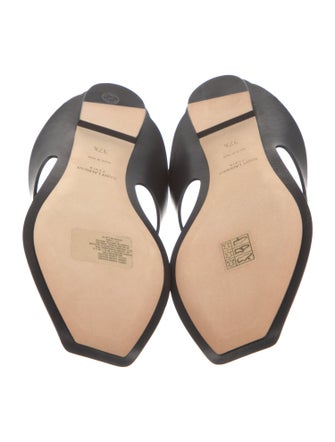 Saint Laurent Leather Slides