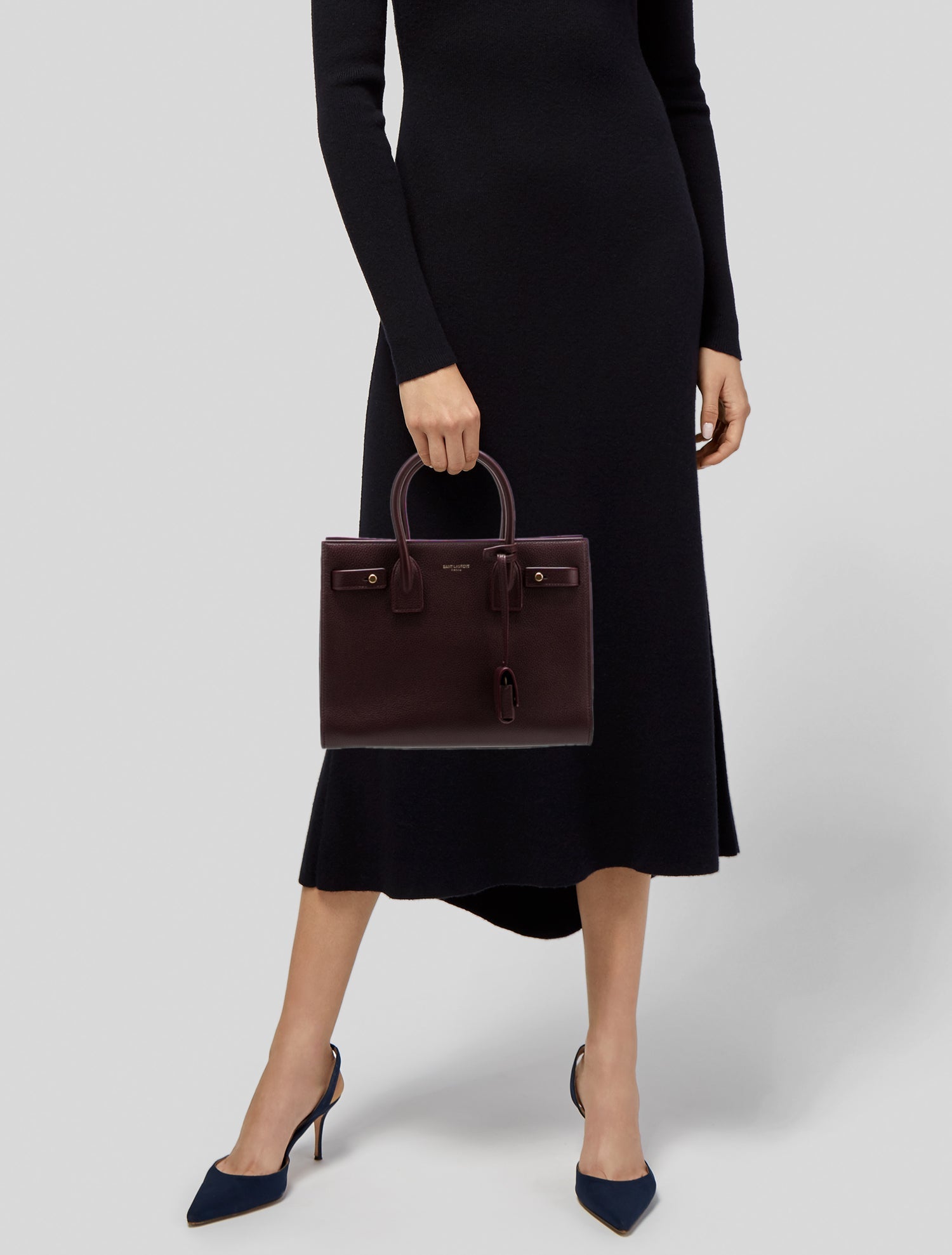 Saint Laurent Leather Sac De Jour Baby 2024