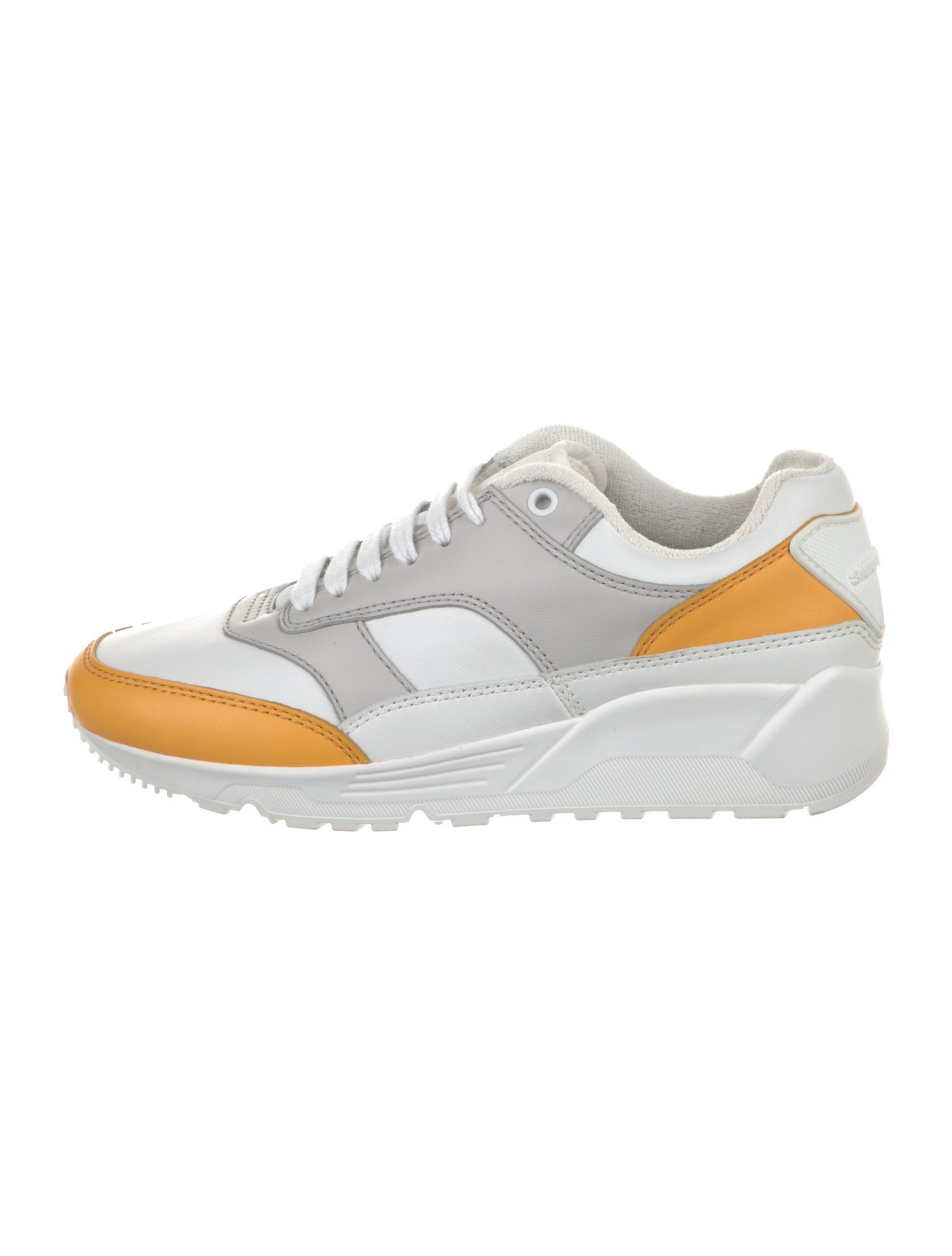 Saint Laurent Leather Colorblock Pattern Sneakers