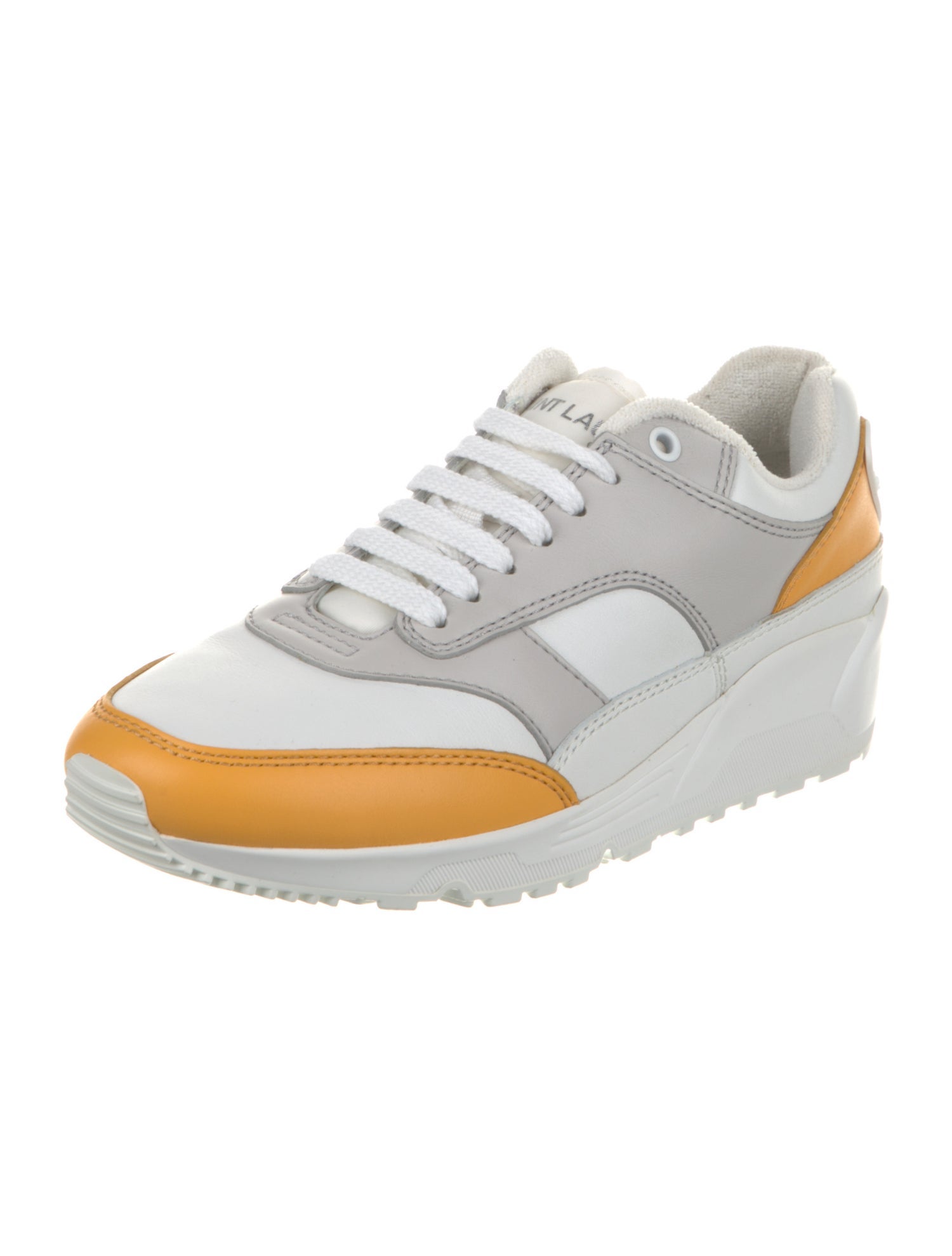 Saint Laurent Leather Colorblock Pattern Sneakers