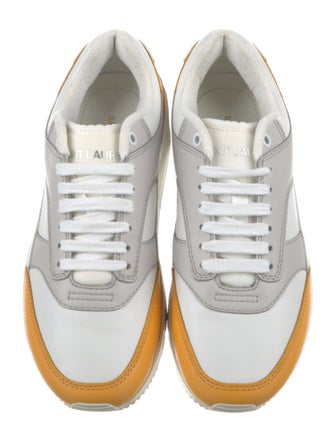 Saint Laurent Leather Colorblock Pattern Sneakers