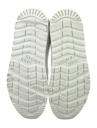 Saint Laurent Leather Colorblock Pattern Sneakers