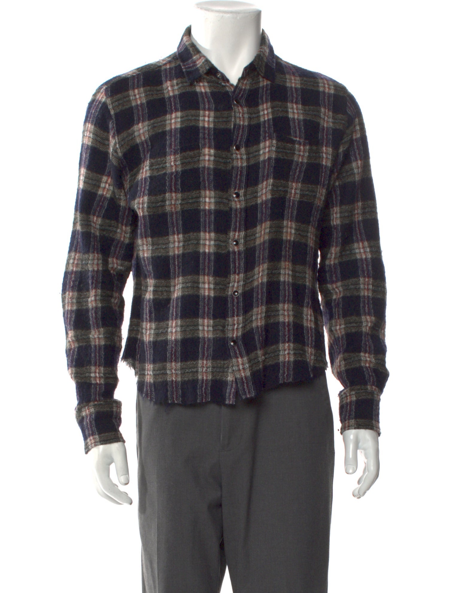 Saint Laurent 2018 Plaid Print Shirt