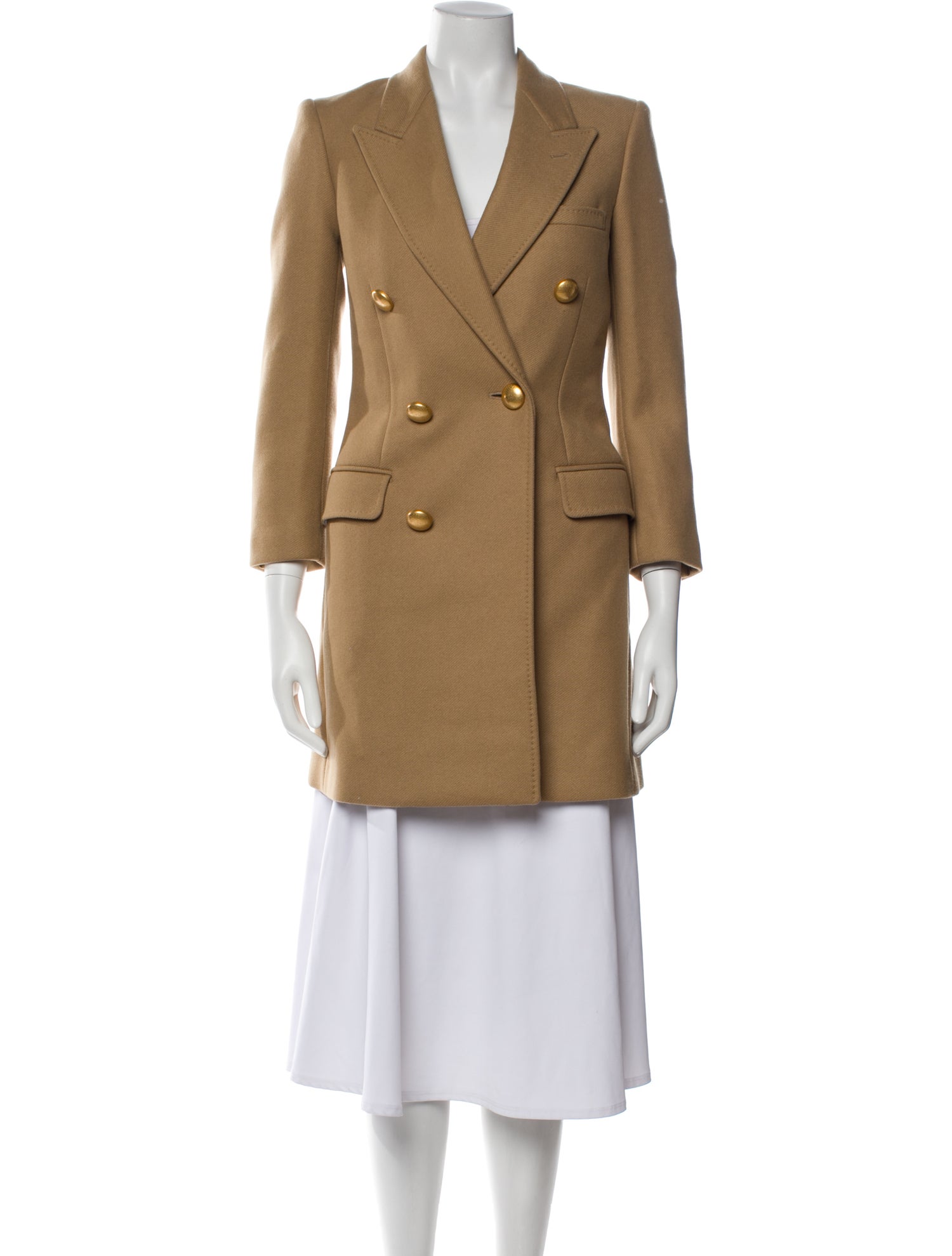 Saint Laurent 2016 Wool Peacoat