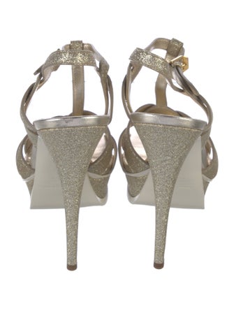 Saint Laurent Glitter Slingback Pumps