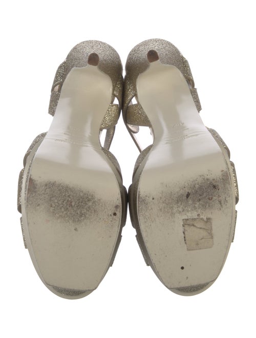 Saint Laurent Glitter Slingback Pumps