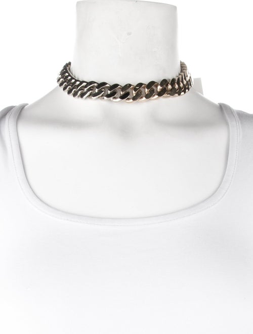 Saint Laurent Two-Tone Large Cuban Chain Necklace