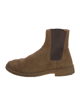 Saint Laurent Suede Chelsea Boots