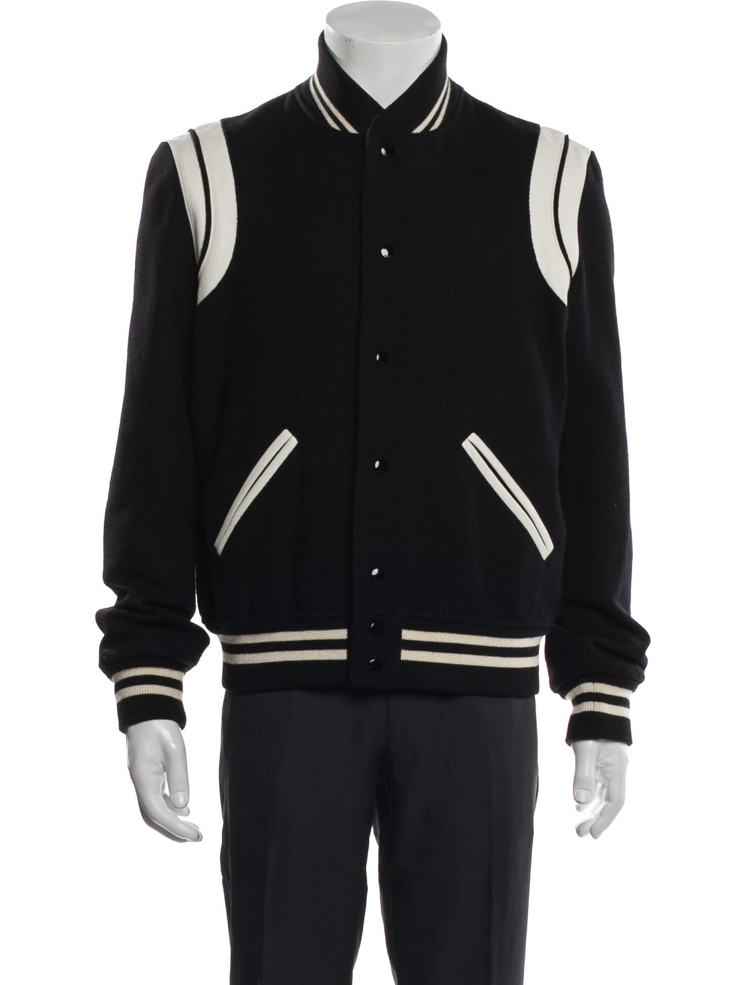 Saint Laurent 2021 Teddy Varsity Jacket