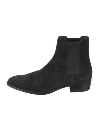 Saint Laurent Suede Chelsea Boots