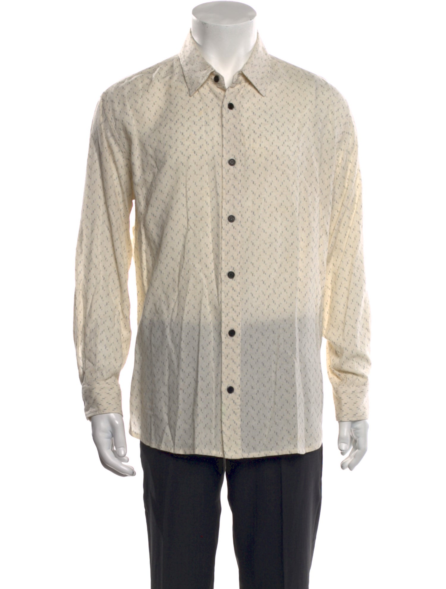 Saint Laurent 2017 Printed Dress Shirt